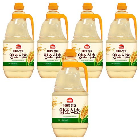 [해표] 양조식초, 1.8L, 5개