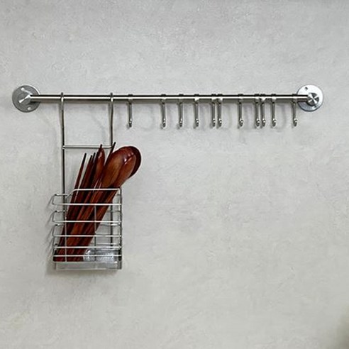 못질 없이 깔끔한 주방 완성, 에브리윅 무타공 조리도구 걸이!