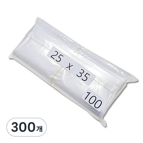 그린비닐 지퍼백, 투명, 300개