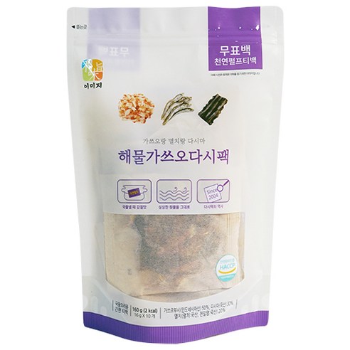 석하 해물가쓰오다시팩, 160g, 1개