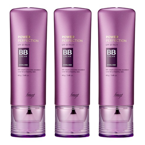 fmgt 파워 퍼펙션 비비크림 SPF37 PA++, V203 내추럴 베이지, 40g, 3개