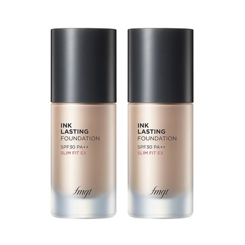 더페이스샵 잉크래스팅 파운데이션 슬림핏 이엑스 30ml, V103 화사한 크림 베이지, 2개