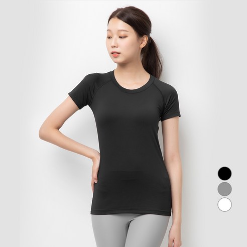 캐럿 여성용 반팔 기능성 티셔츠