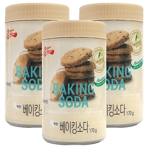 브레드가든 베이킹소다, 170g, 3개