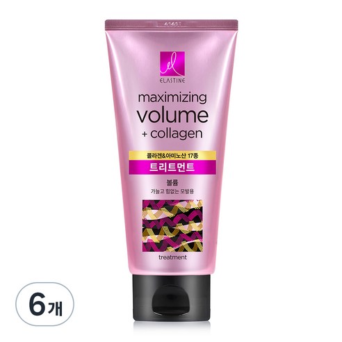 엘라스틴 비오틴 앤 마린콜라겐 탱글볼륨 트리트먼트, 300ml, 6개