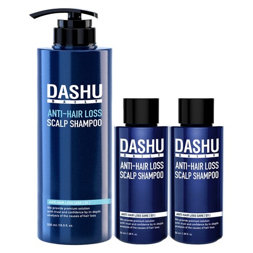 다슈 데일리 한방 두피 골드 두피케어 탈모샴푸 500ml + 50ml 2p 세트, 1세트
