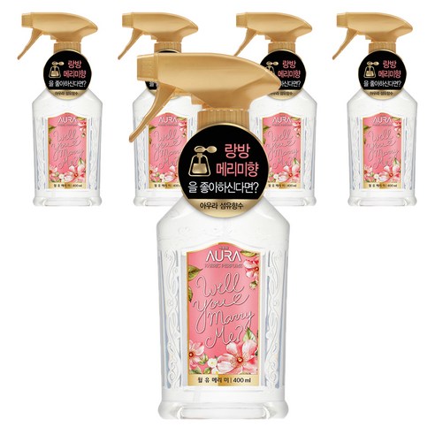 아우라 섬유 향수, 윌유메리미, 400ml, 5개