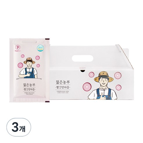 푸릇담 국내산 젊은농부 빨간양파즙, 3L, 3개
