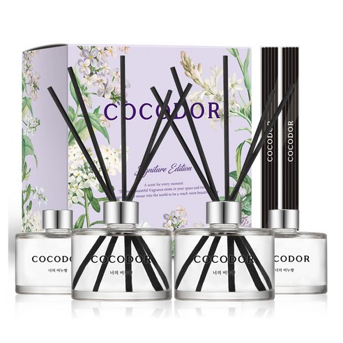 코코도르 퍼퓸 디퓨저, 너의비누향, 200ml, 4개