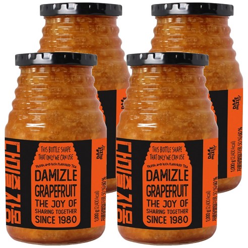 다미즐 자몽 액상차, 1kg, 1개입, 4개