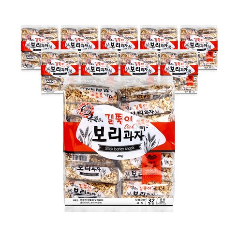 길쭉이 보리과자, 400g, 10개