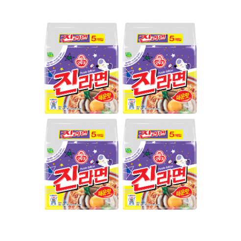 오뚜기 진라면 매운맛 120g, 20개