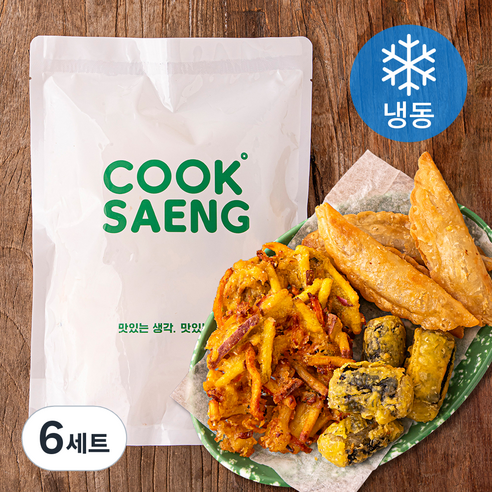 쿡생 떡볶이프렌즈 5종 모듬튀김 세트 420g (냉동), 6세트