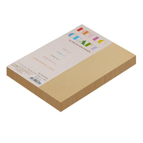 종이문화 친환경색지 레인보우카드 No.4 버프, A5, 90매
