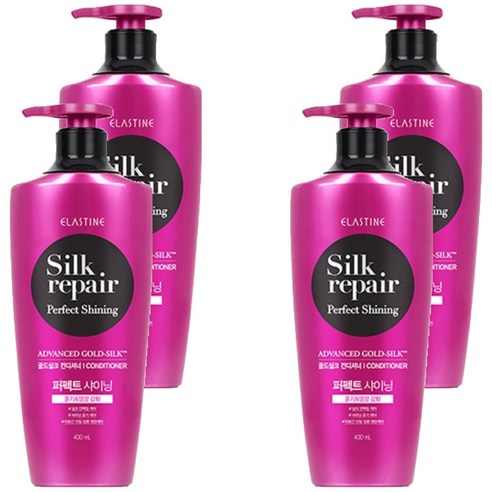엘라스틴 실크리페어 퍼펙트 샤이닝 골드실크 컨디셔너, 400ml, 4개