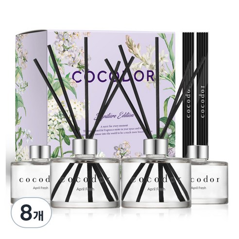코코도르 퍼퓸 디퓨저, 에이프릴 프레쉬, 200ml, 8개