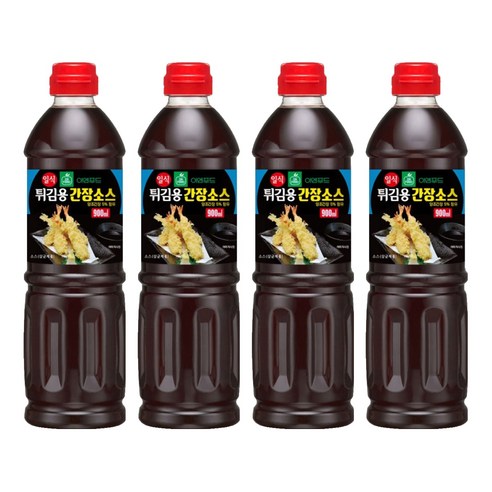 이엔 일식 튀김용 간장 소스, 900ml, 4개