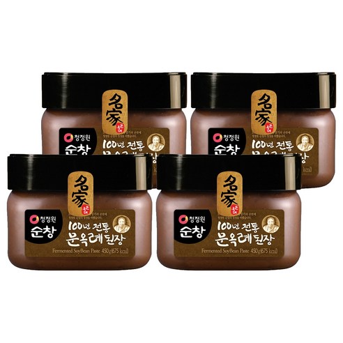 청정원순창 문옥례 된장, 450g, 4개