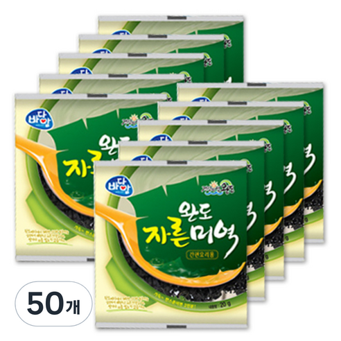 바다맘 완도 자른 미역, 20g, 50개