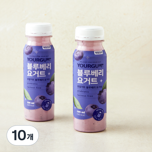 유얼거트 블루베리 요거트, 10개, 190ml