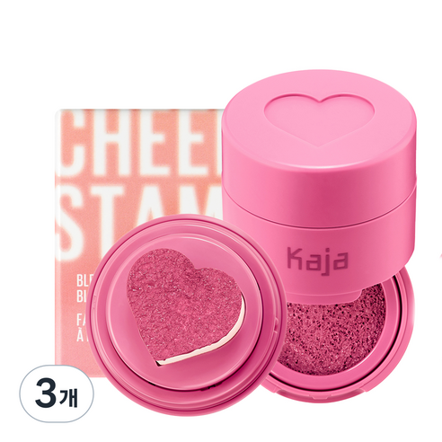 카자 치키 스탬프 블렌더블 블러셔 5g, 04페이스티, 3개