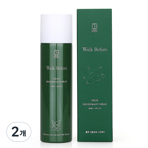 쿨풋 신발 냄새 제거 탈취제, 180ml, 2개