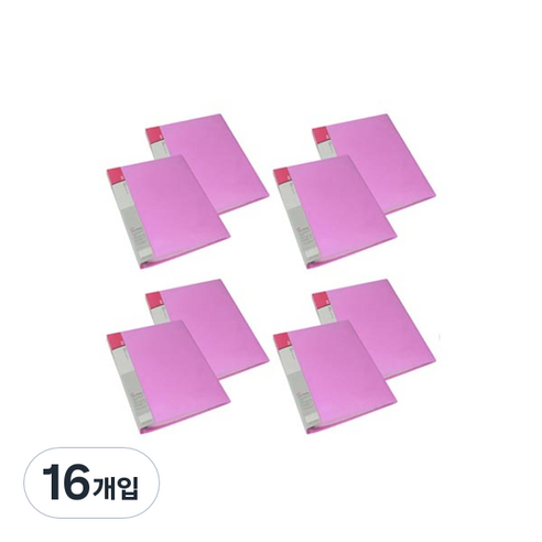 모닝글로리 A4 사출섹션 파일 20매, 적색, 16개입