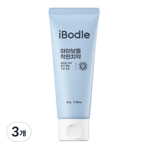 아이보들 유아용 착한 치약, 3개, 80g