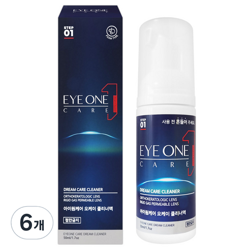 휴메디솔 아이원케어 오케이 렌즈 클리너액 거품형, 50ml, 6개