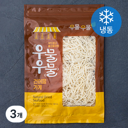 바른 진미 오징어채 (냉동), 250g, 3개