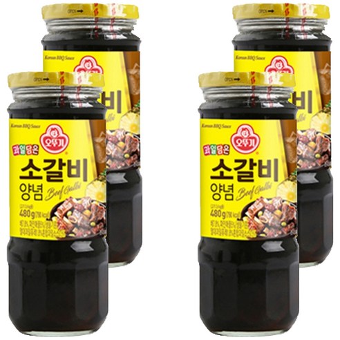 오뚜기 소갈비양념, 480g, 4개