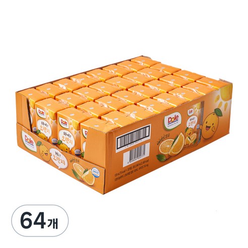 돌 하이 오렌지 주스, 120ml, 64개