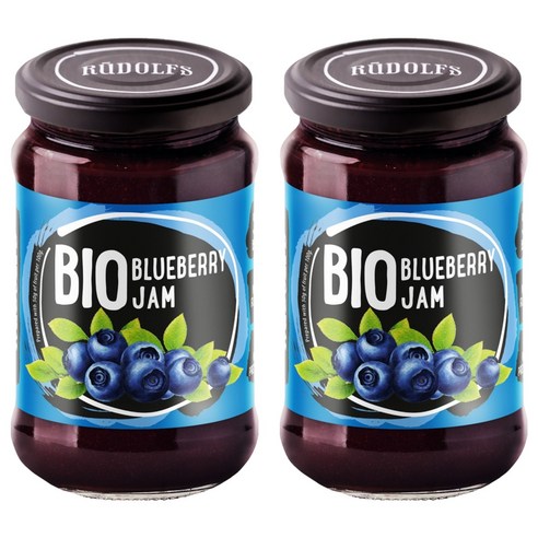 루돌프 유기농 블루베리잼, 400g, 2개