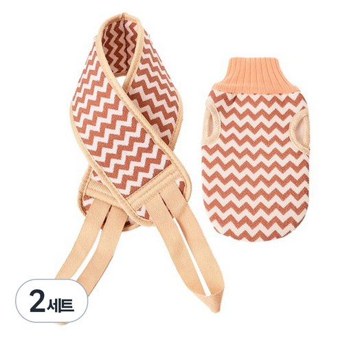 지그재그 때밀이 2종 세트, 빨강, 2세트