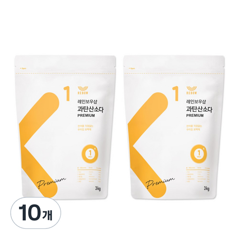 레인보우샵 과탄산소다 산소계표백제 프리미엄, 3kg, 10개