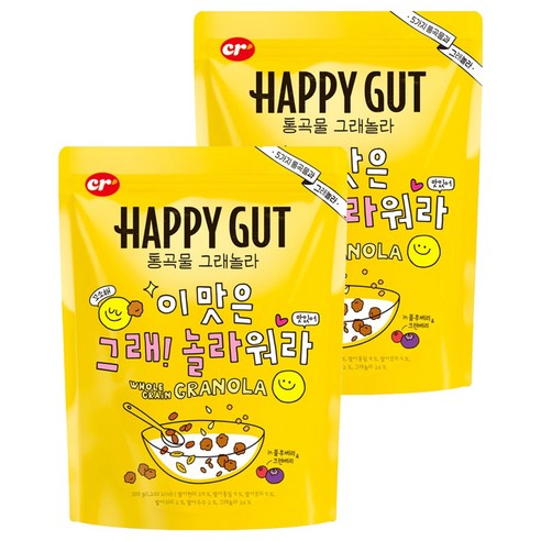 해피갓 통곡물 그래놀라, 2개, 300g