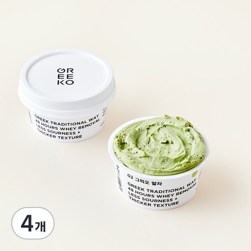 그릭오 말차 그릭요거트, 100g, 4개