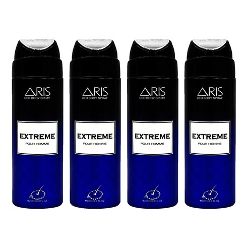 아리스 데오 바디 스프레이 익스트림, 4개, 200ml