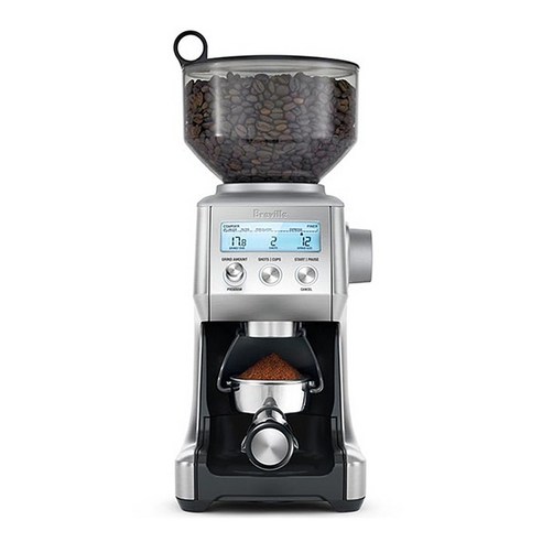 브레빌 스마트 커피 그라인더 실버 호퍼용량 450g, BCG820