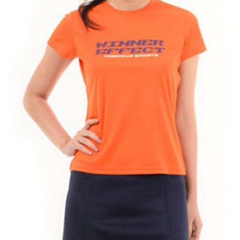 트리포 배드민턴 라운드 티셔츠