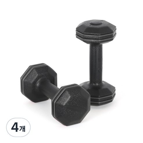 아리프 블랙라인 범퍼 옥타곤 덤벨, 2.5kg, 4개