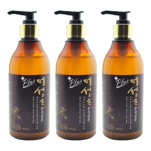 어성초 중성샴푸, 300ml, 3개