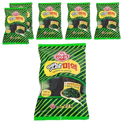 오뚜기 옛날 미역, 150g, 6개