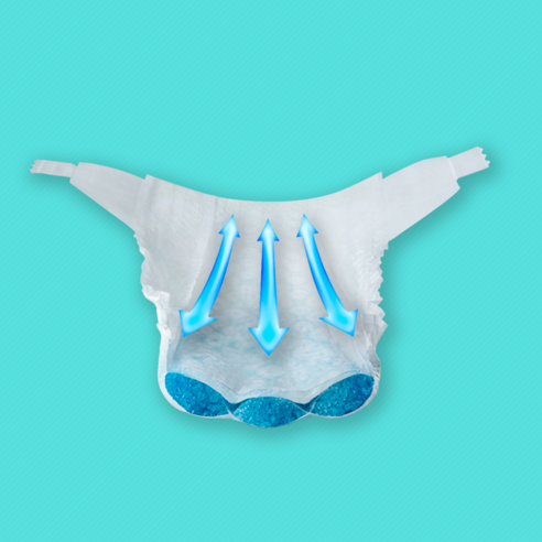 아기의 편안함과 건강을 위한 슈퍼 흡수성 팸퍼스 베이비드라이 기저귀