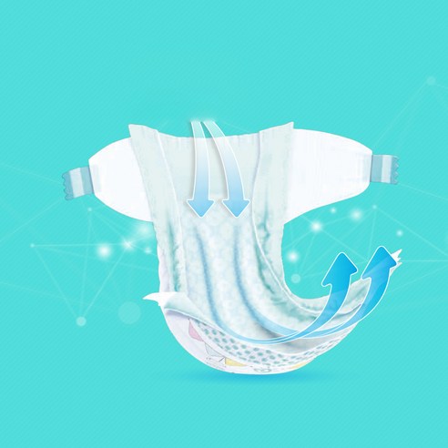 아기의 쾌적한 하루를 위한 스마트한 선택, 팸퍼스 베이비드라이 밴드형 기저귀 4단계