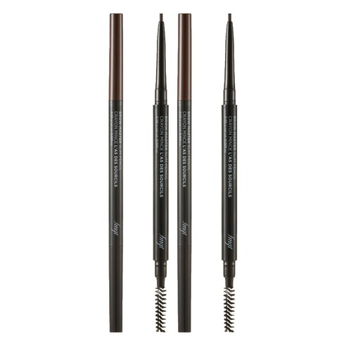 더페이스샵 브로우마스터 아이브로우 슬림 오토펜슬 0.05g, 02 브라운, 2개 02 브라운 × 2개, 색상 × 수량 섬네일