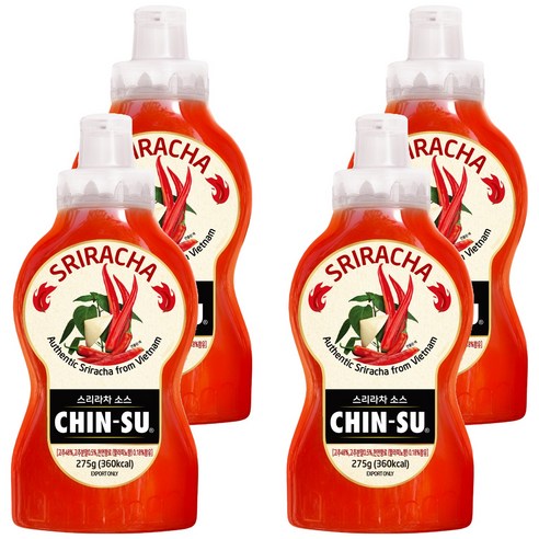 친수 스리라차 소스, 275g, 4개