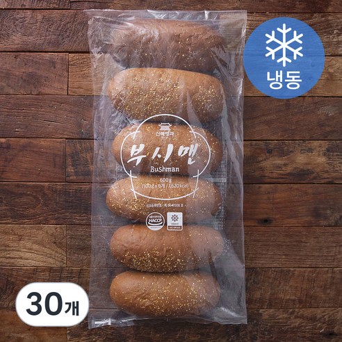신라명과 부시맨 빵 (냉동), 100g, 6개입, 5개
