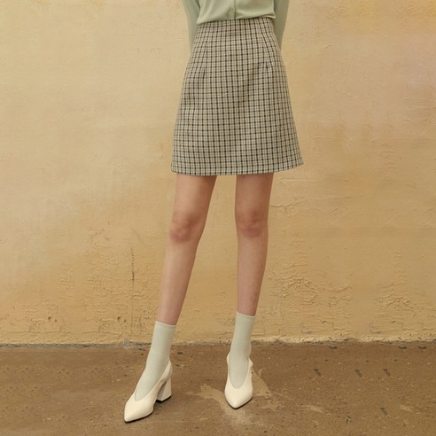 리올그 FSTS CHECK MINI SKIRT