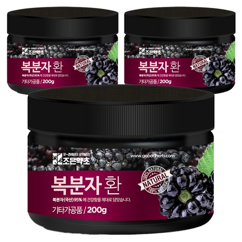 조은약초 프리미엄 복분자환, 3개, 200g